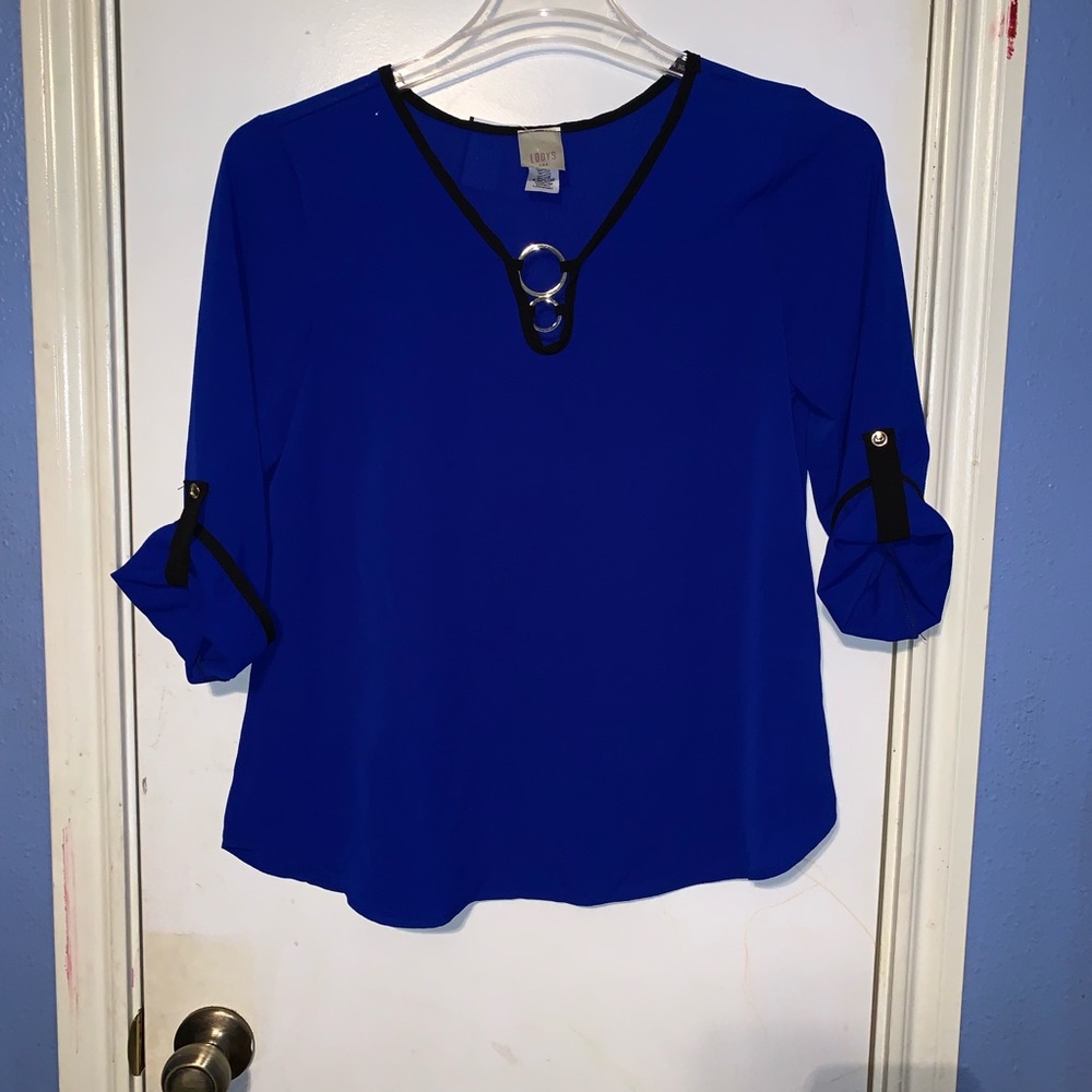 Royal Blue Blouse
